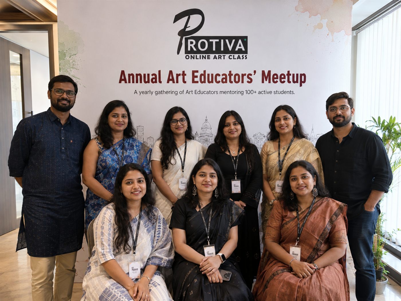 Protiva art educators gathered for an annual meetup