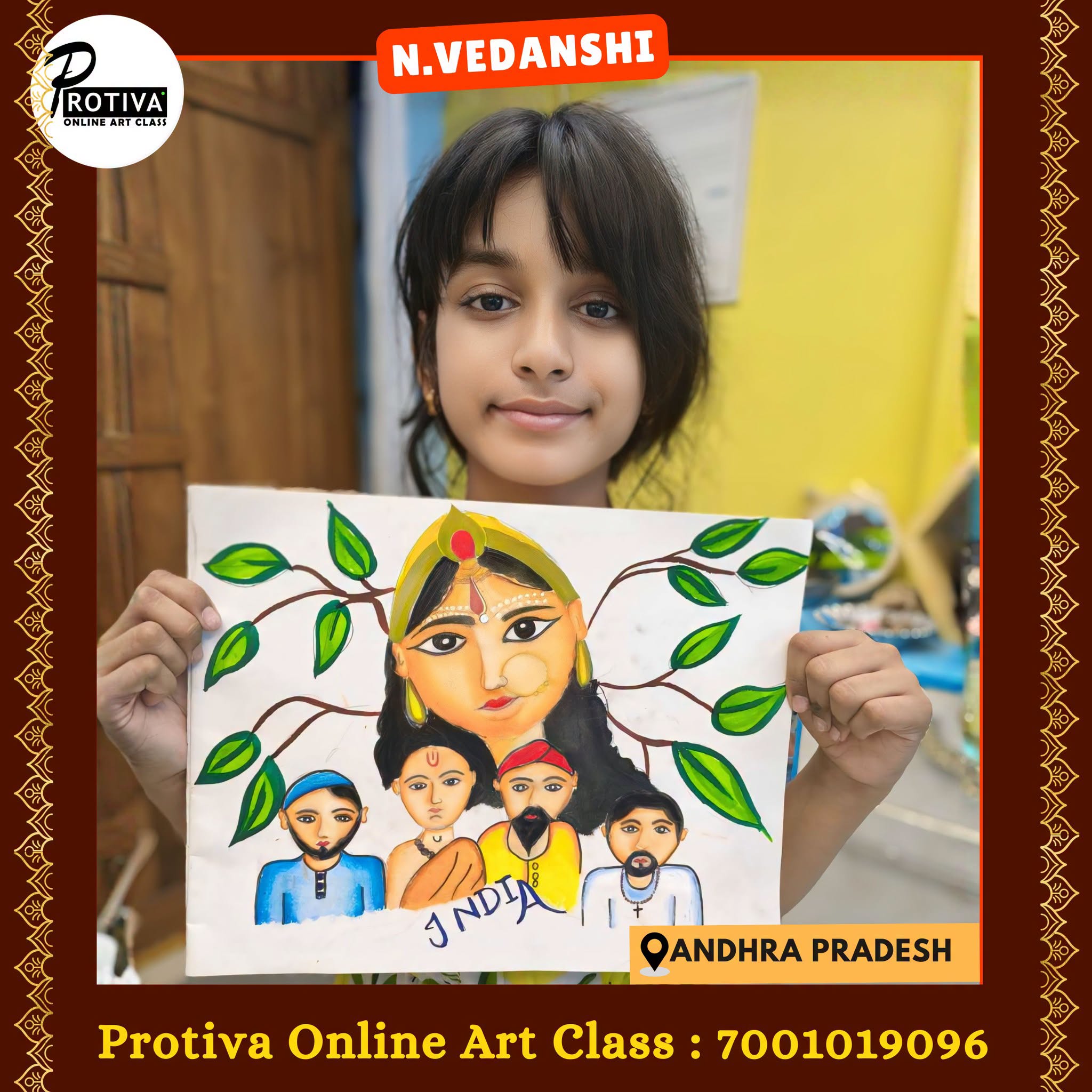 Unity in Diversity by a Protiva Online Art Class student